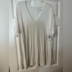 🆕 Torrid White V-Neck Blouse